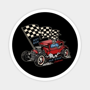Hot Rod San Diego Magnet